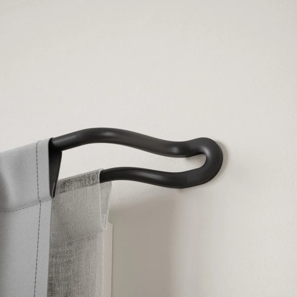 Double tringle extensible à rideaux - Midnight