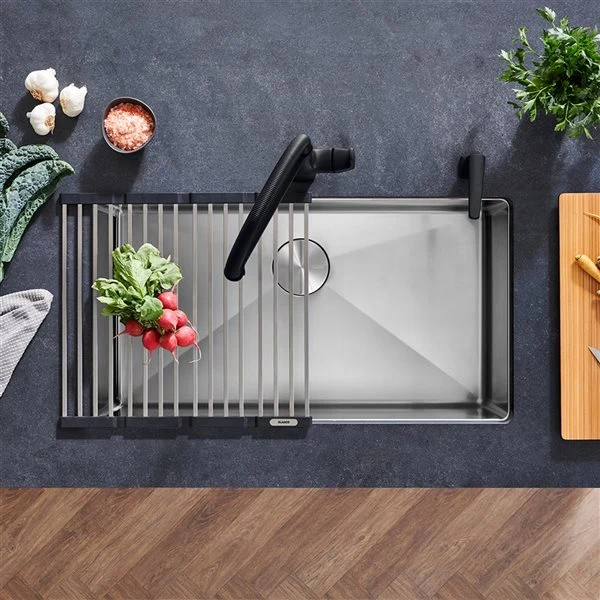 Grille d'évier pliable en acier inoxydable - Blanco
