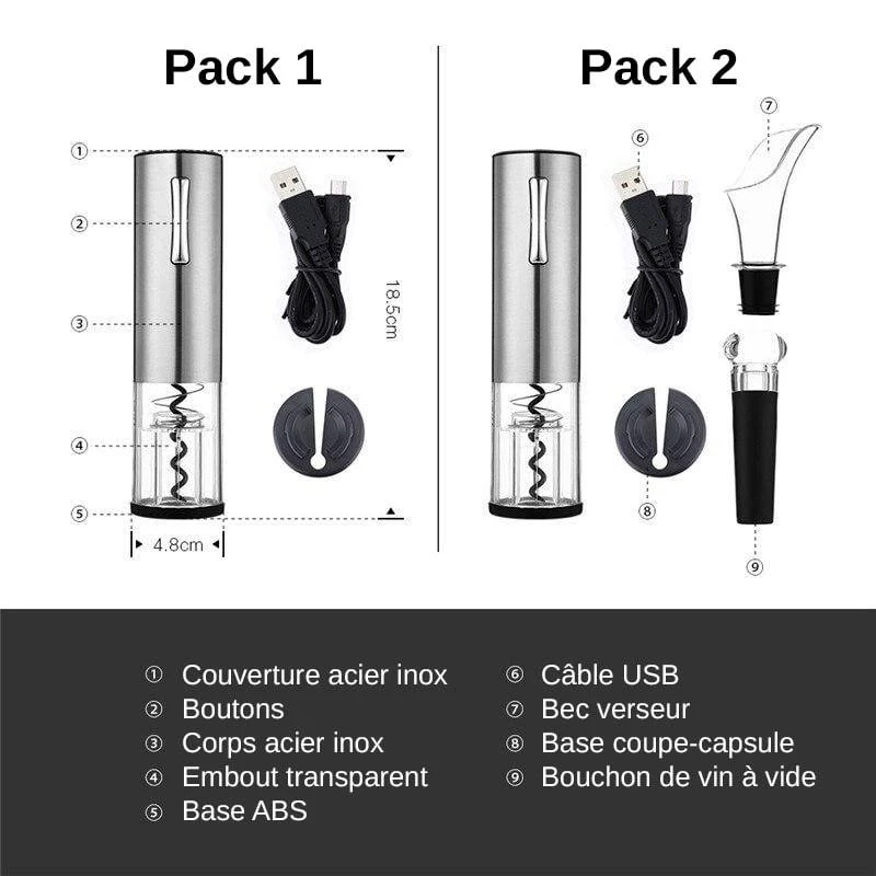 Ouvre Bouteille Electrique Rechargeable Digoo