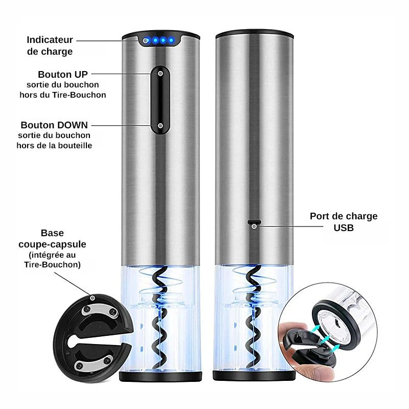 Tire Bouchon Electrique Blue Steel