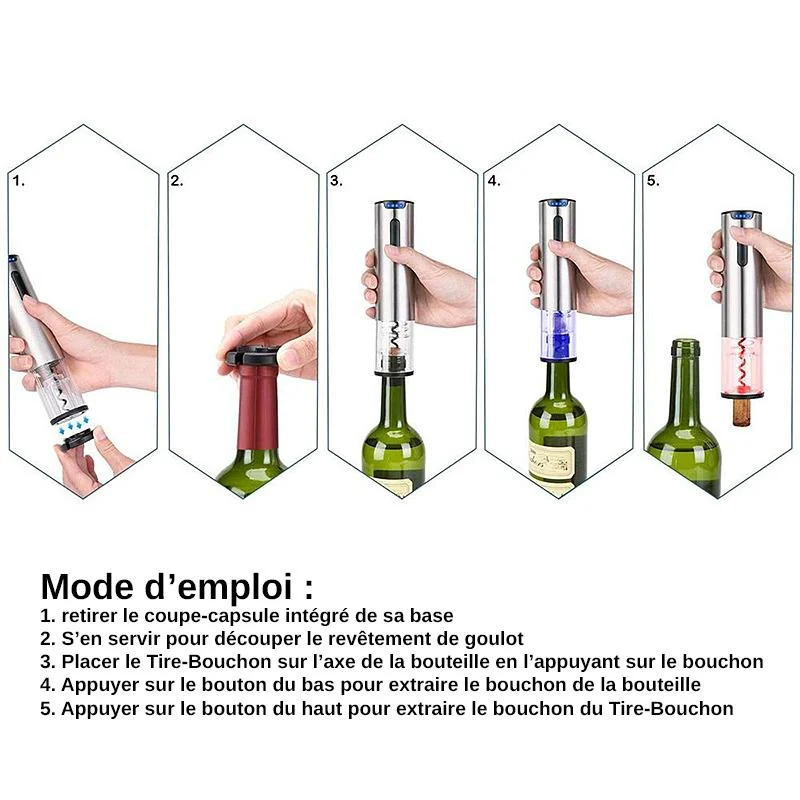 Tire Bouchon Electrique Blue Steel