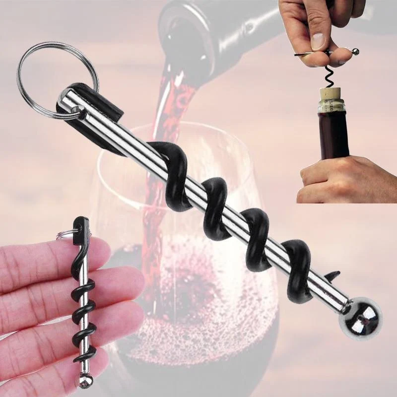 Porte-Clé Tire Bouchon Vis Caducée