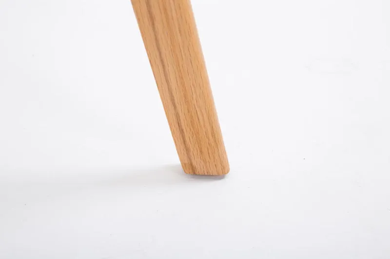 Tabouret de bar x1 style scandinave avec assise en plastique et PVC noir et structure en bois naturel 10_0005715