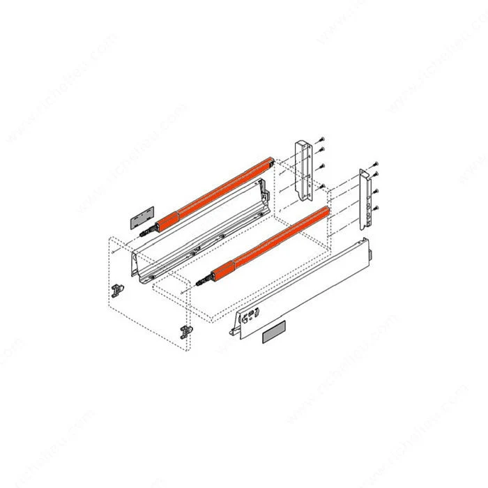 Tubes longitudinaux gauche/droit pour Antaro