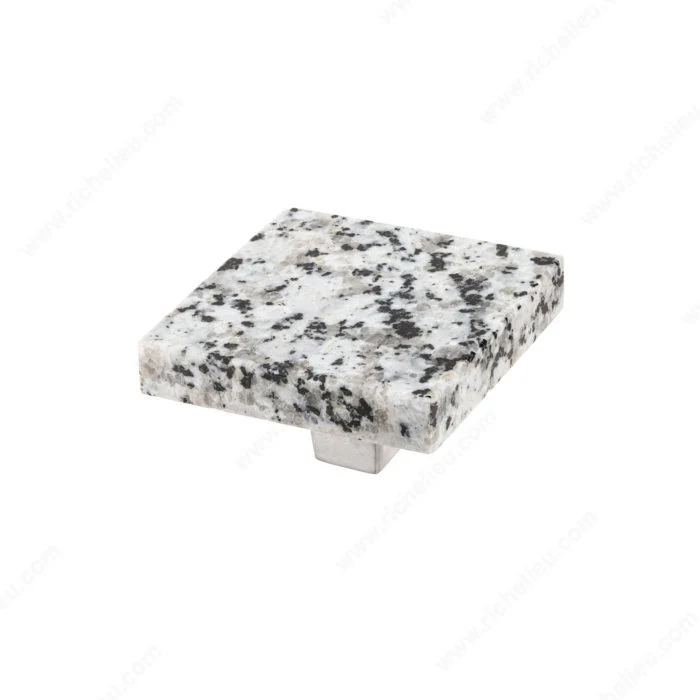 Poignée contemporaine de terrazzo et métal - 6365