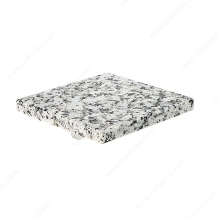 Poignée contemporaine de terrazzo et métal - 6365