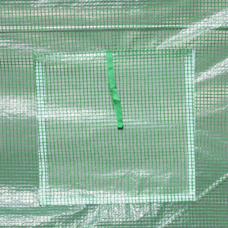 Serre de jardin tunnel 300 x 200 x 205 cm aération optimisée protection anti uv idéale contemporain en polyéthylène vert 21_0004103