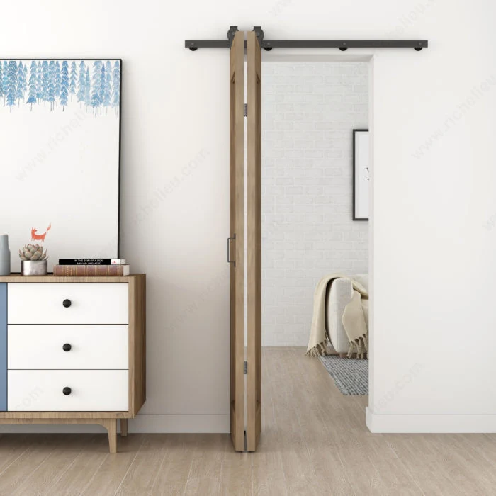 Ensemble pour porte de grange pliante CLASSIQUE avec rail
