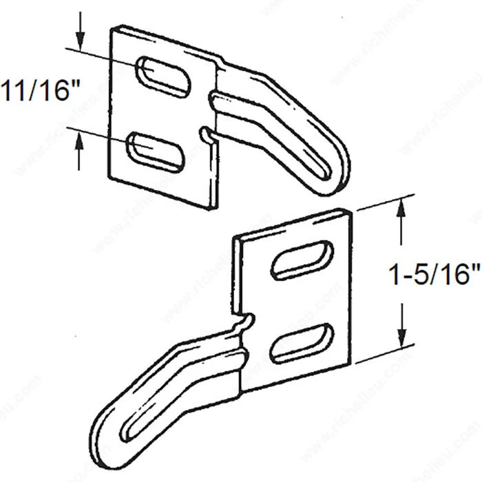 Support d'alignement pour porte pliante