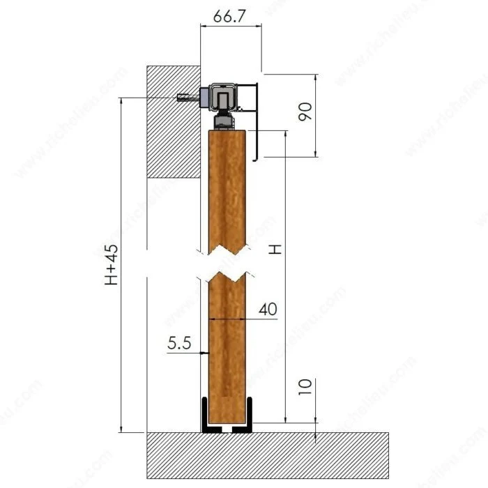 Contemporain - système de rail dissimulé décoratif