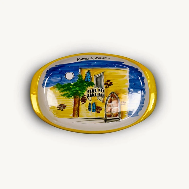 Memoritaly handmade painted tray Romeo & Juliet
