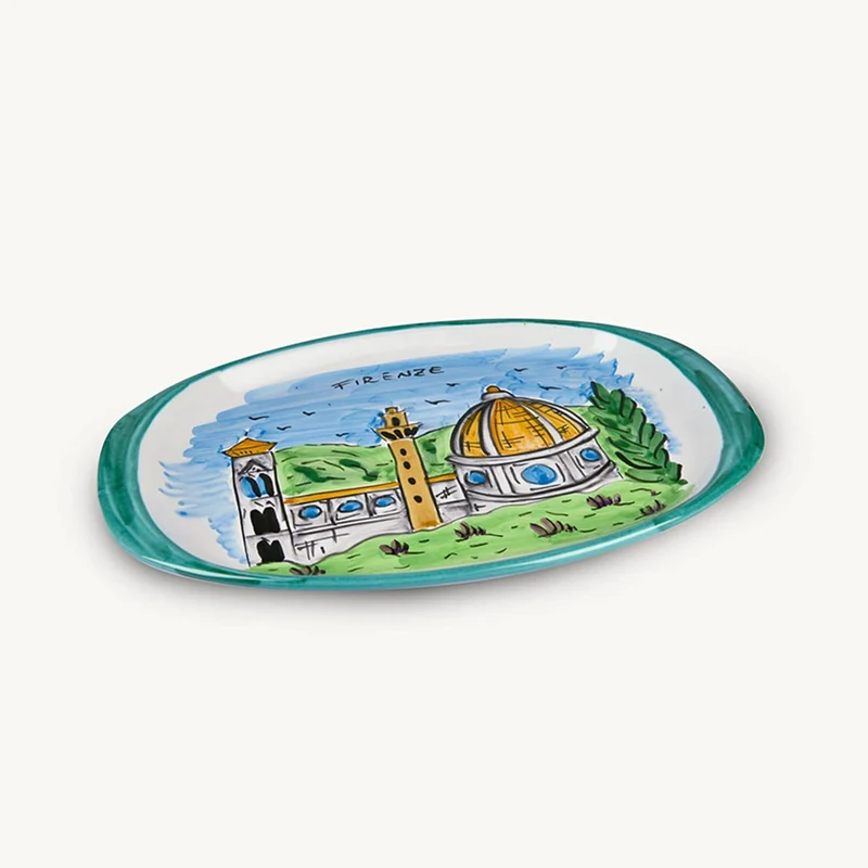 Memoritaly handmade painted tray Firenze