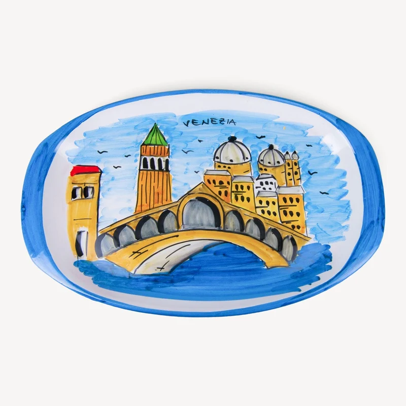 Memoritaly Handmade Painted Tray Venezia