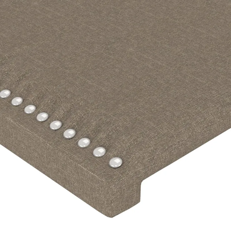Tête de lit accessoire couchage chambre à coucher meuble 90 x 5 x 78/88 cm tissu taupe TDL0201999