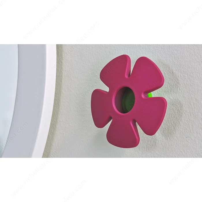 Crochet en plastique en forme de fleur - 1853