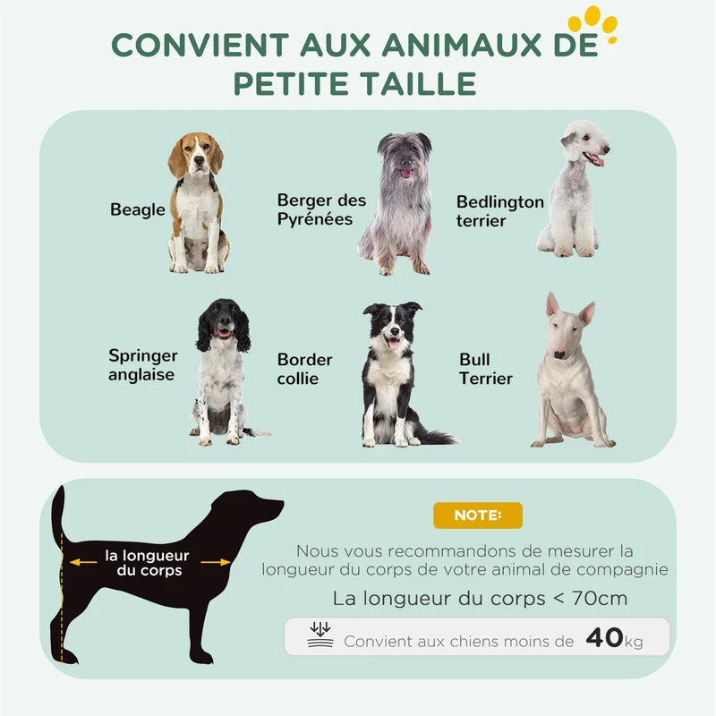 Cage de transport pliante pour chien 105 x 70 x 75 cm poignée de transport bac amovible moderne épuré en acier noir 21_0007209