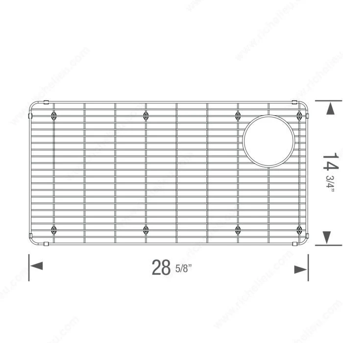 Grille pour évier Blanco - Formera U Super single