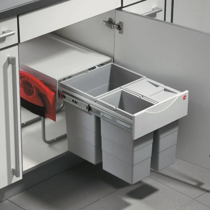 Centre de recyclage triple Tandem 18 L + 2 x 8,5 L