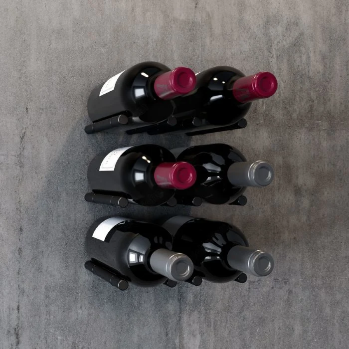 Supports à vin en aluminium anodisé LEGGERO