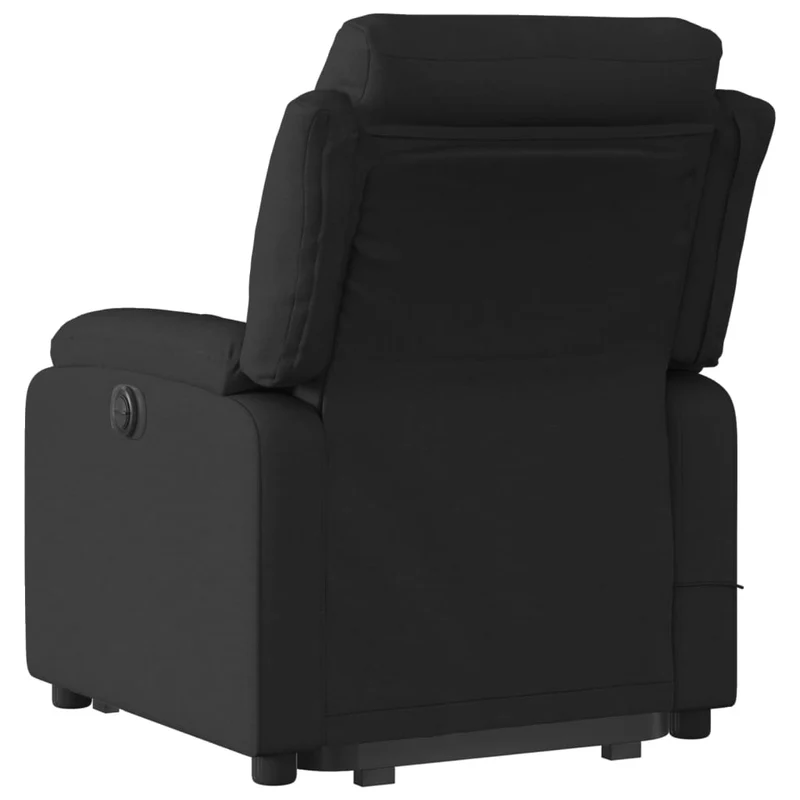 Fauteuil de relaxation TV fonction massage inclinable levage électrique en tissu noir DEC027055