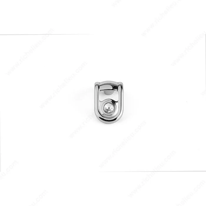 Bouton contemporain en métal et cristal Swarovski - PO2057Z