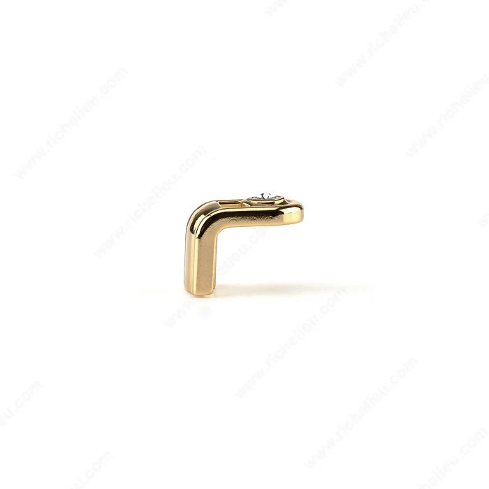 Bouton contemporain en métal et cristal Swarovski - PO2057Z