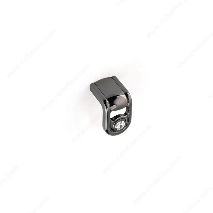 Bouton contemporain en métal et cristal Swarovski - PO2057Z