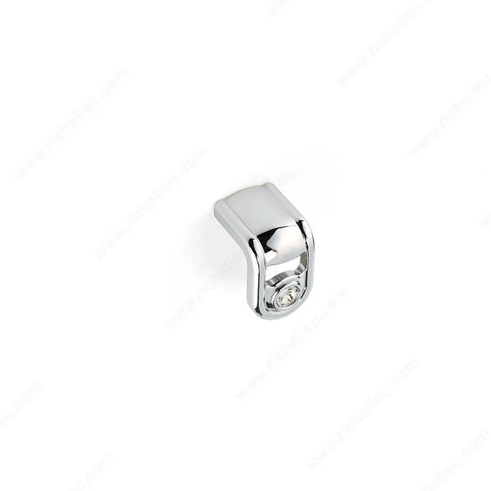 Bouton contemporain en métal et cristal Swarovski - PO2057Z