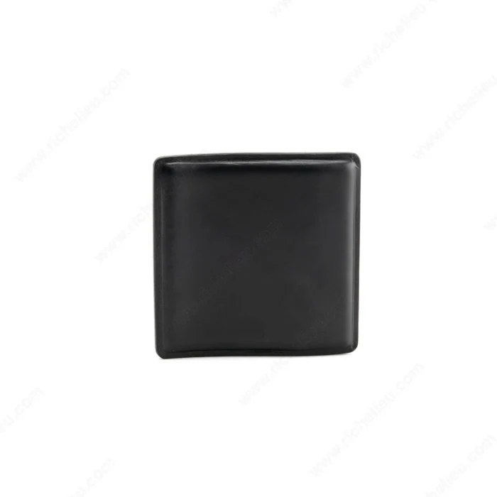 Bouton contemporain en cuir et métal - MN2500Z