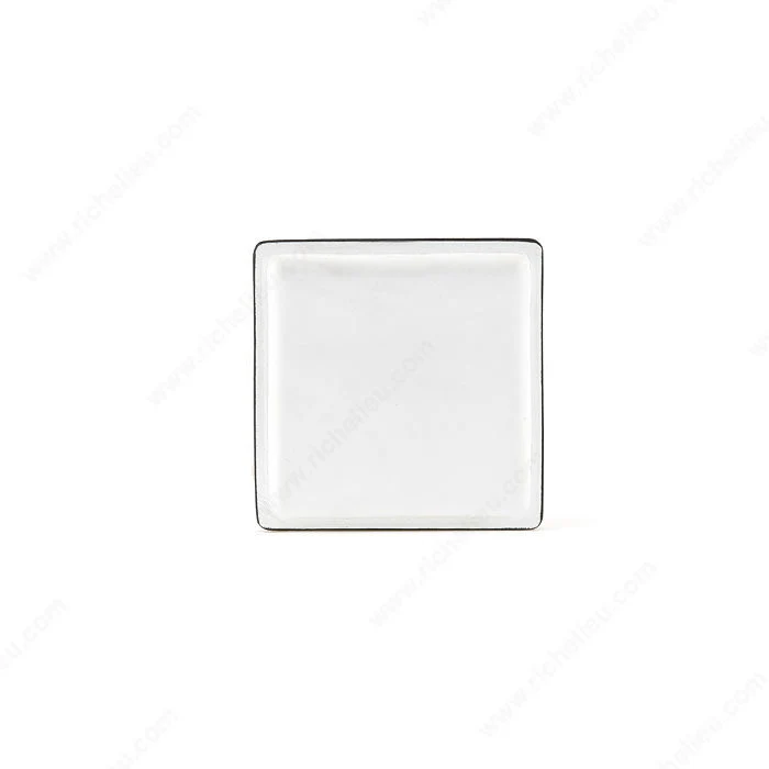 Bouton contemporain en cuir et métal - MN2500Z