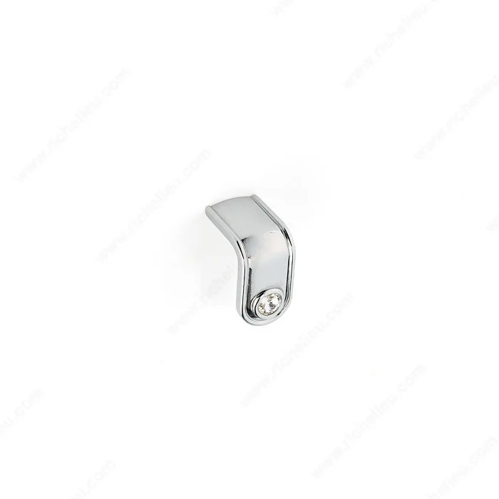 Bouton contemporain en métal et cristal Swarovski - PO2055Z