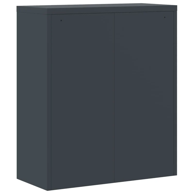 Caissons à tiroirs meuble de bureau portes verrouillables 90 x 40 x 105 cm acier anthracite DEC024503