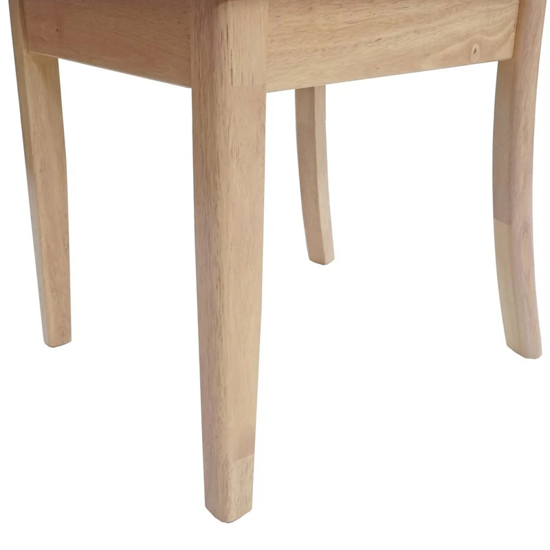 Lot de 2 chaises de salle à manger hauteur 96 cm dossier haut style sobre et élégant en tissu noir et bois massif naturel 04_0009072