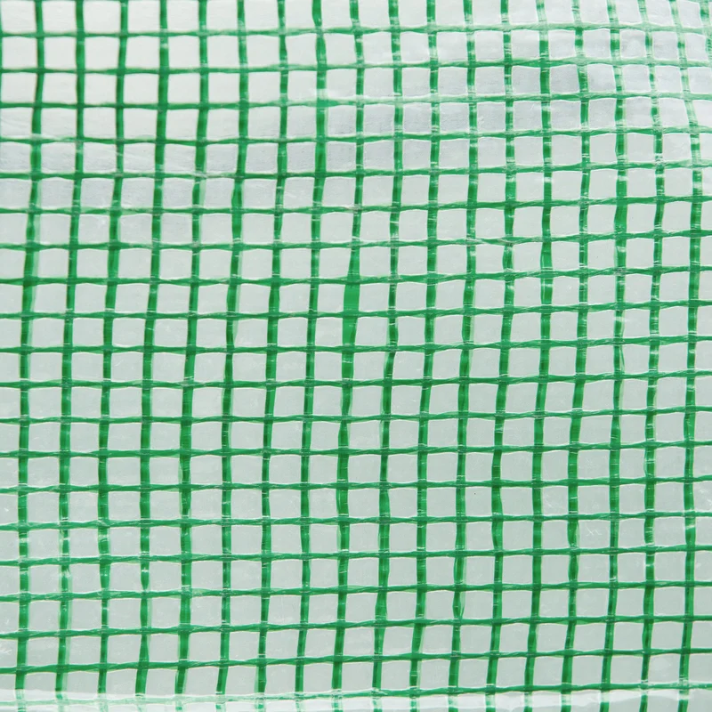 Bâche de rechange serre tunnel 3 x 3 x 2 m protection antigel aération intégrée style épuré en polyéthylène vert foncé 21_0004159