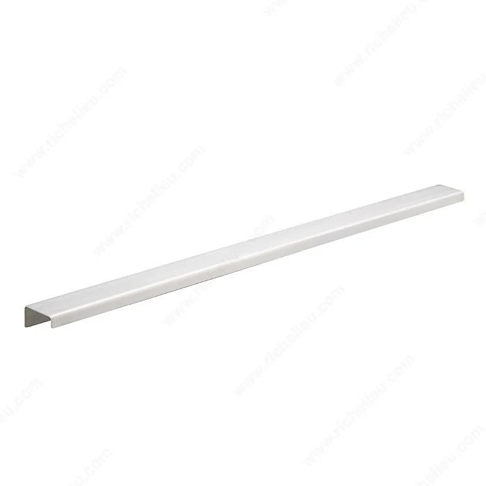 Poignée contemporaine pour rebord en aluminium - 576 - Acier inoxydable