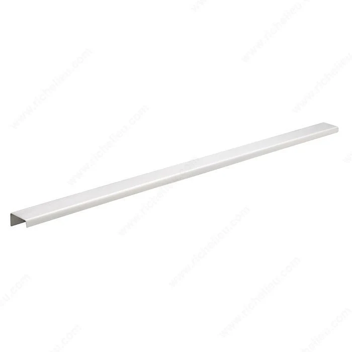 Poignée contemporaine pour rebord en aluminium - 576 - Acier inoxydable