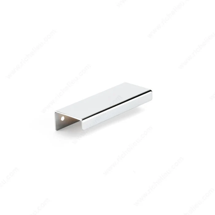 Poignée contemporaine pour rebord en aluminium - 576 - Chrome
