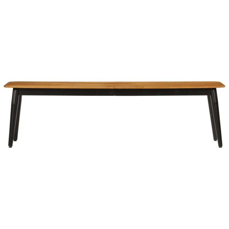 Banc de salle à manger cuisine 160 x 40 x 45 cm bois massif de manguier et fer brun DEC025000