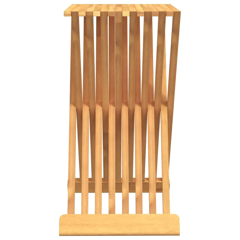 Tabouret assise pliante 40 x 32,5 x 70 cm en bois massif de teck brun DEC026366