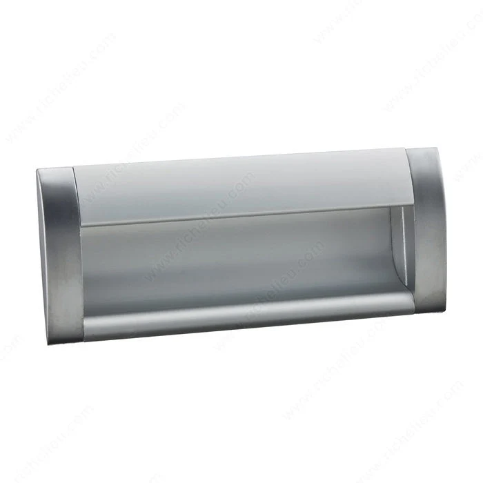Poignée contemporaine encastrée en aluminium - 3100