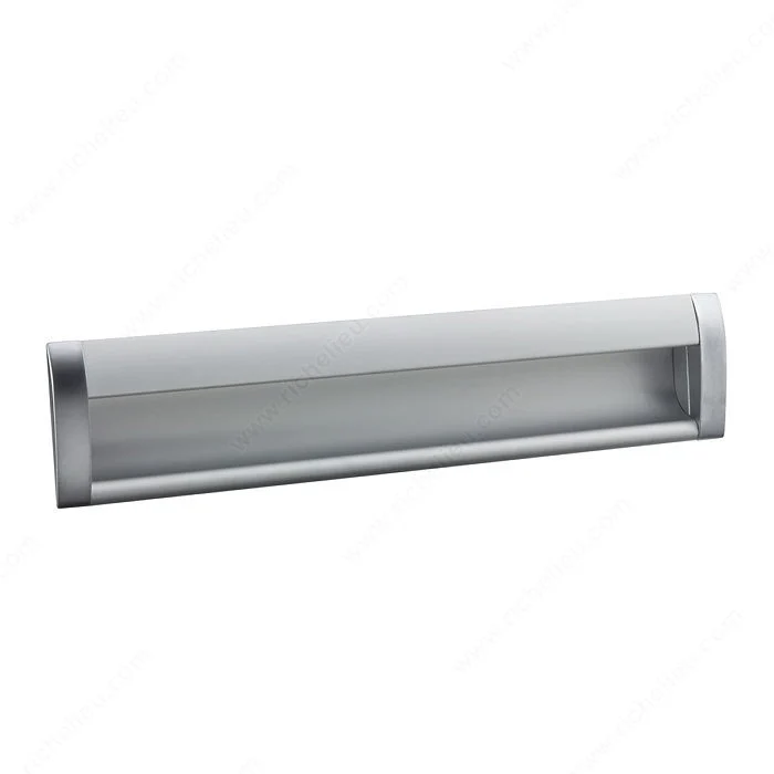 Poignée contemporaine encastrée en aluminium - 3100
