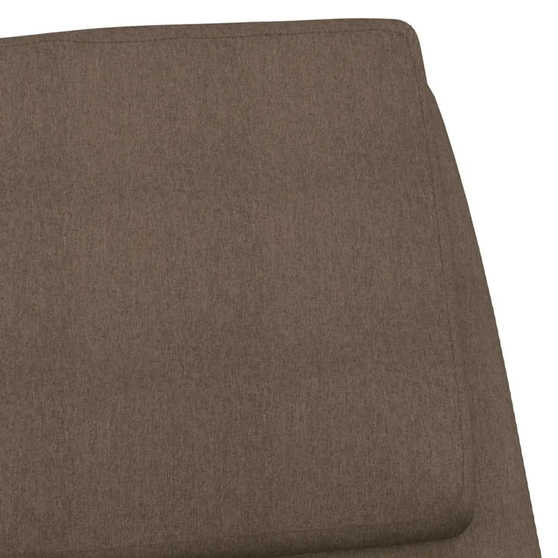 Fauteuil lounge chaise de canapé design moderne en tissu taupe DEC026771