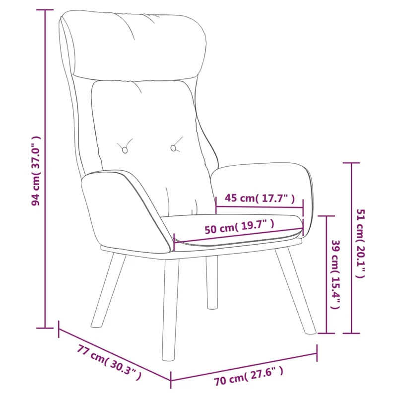 Fauteuil dossier haut chaise de canapé design moderne en tissu noir DEC026737