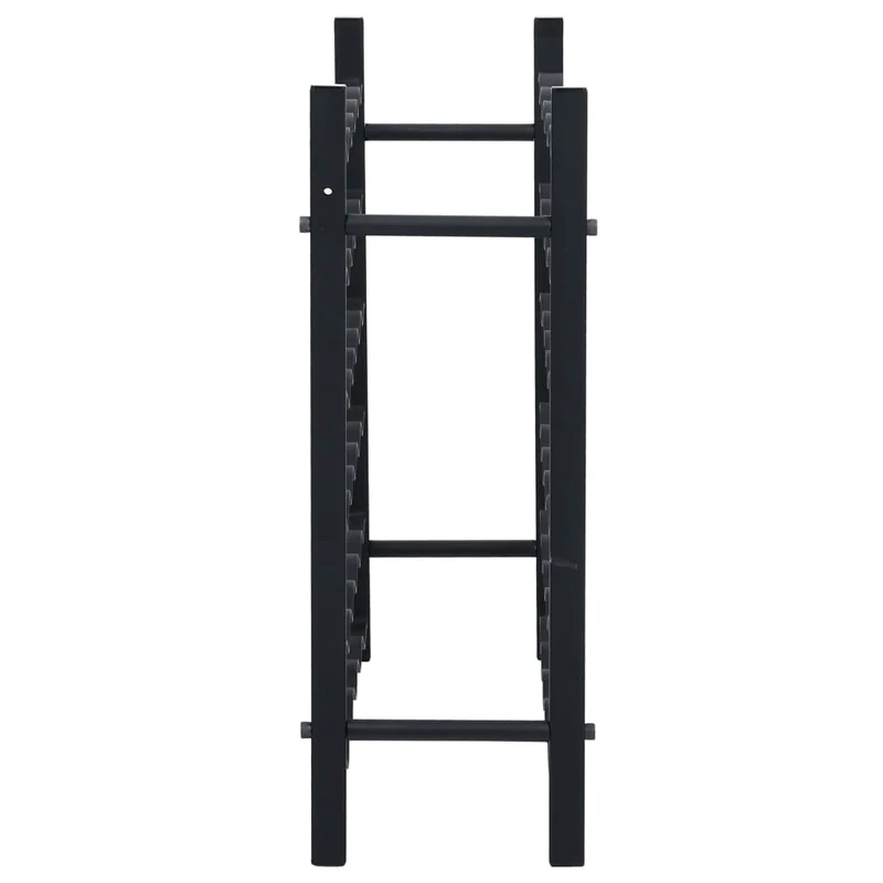 Casier range bouteilles étagère de rangement vin pour 36 bouteilles en fer noir DEC024320