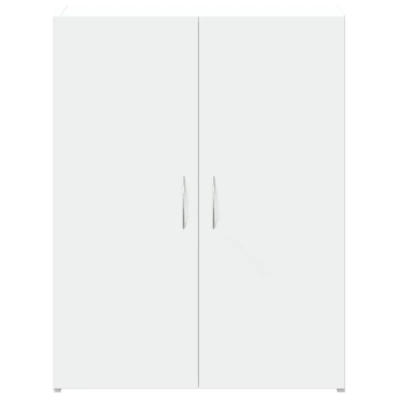 Meuble de bureau armoire de rangement 60 x 32 x 77,5 cm bois d'ingénierie blanc DEC024471