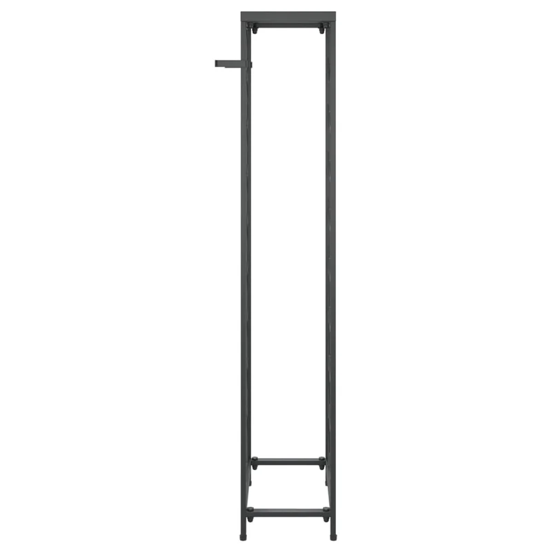 Casier range bouteilles étagère de rangement vin de 27 bouteilles 34 x 18 x 100cm fer forgé noir DEC024278