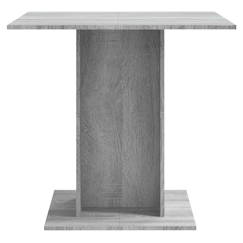 Table de salle à manger cuisine design moderne 80 x 80 x 75 cm bois d'ingénierie gris DEC036680