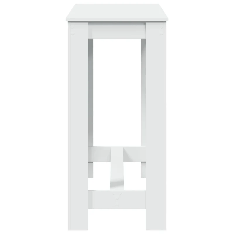Table d’appoint multifonction 102 x 50 x 103,5 cm bois d'ingénierie blanc DEC036403