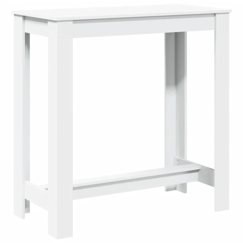 Table d’appoint multifonction 102 x 50 x 103,5 cm bois d'ingénierie blanc DEC036403