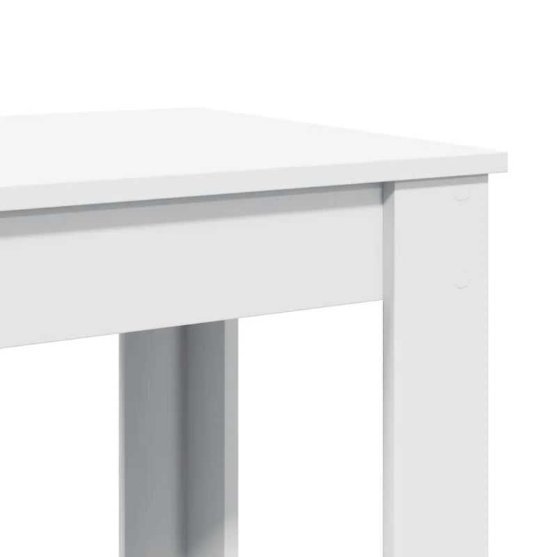 Table d’appoint multifonction 102 x 50 x 103,5 cm bois d'ingénierie blanc DEC036403